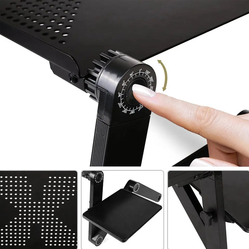 DailyFelief 360° Adjustable Computer Desk Table With Mouse Pad